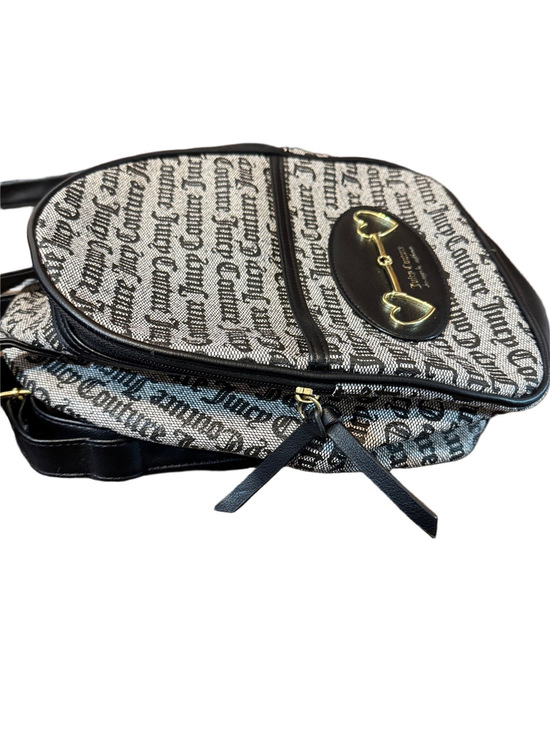 Juicy Couture Black & Gray Logo Backpack with Gold Heart Accents main image 4